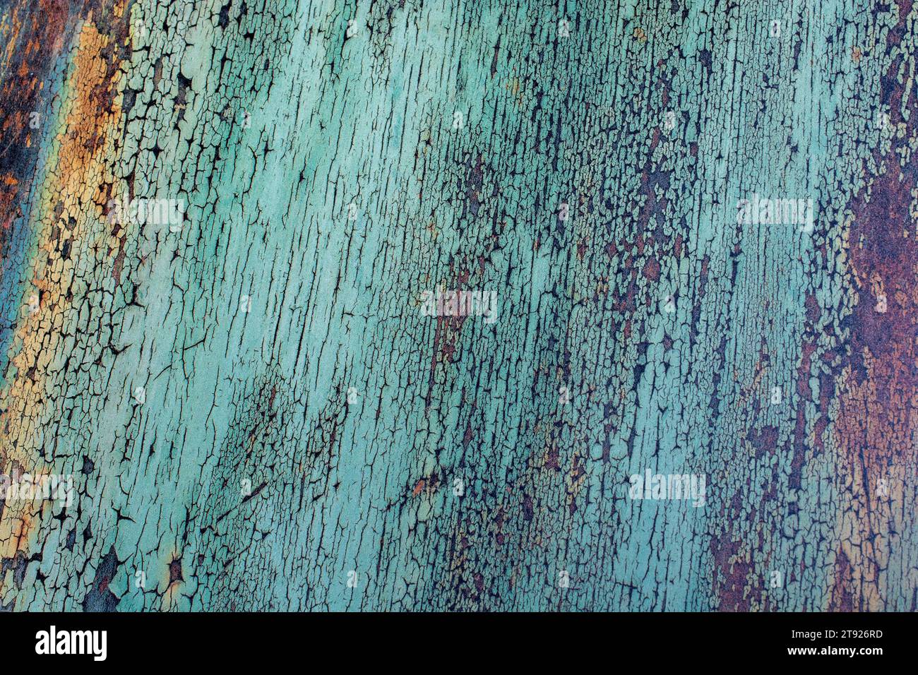 Colorato modello vintage sullo sfondo rustico parquet in legno tavole Foto Stock