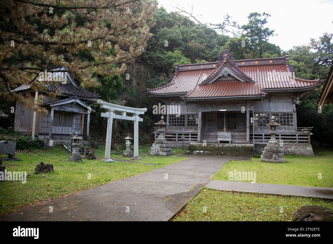 Ogi, Giappone 1 ottobre 2023: Tempio nella città di Ogi sull'isola di Sado. Foto Stock