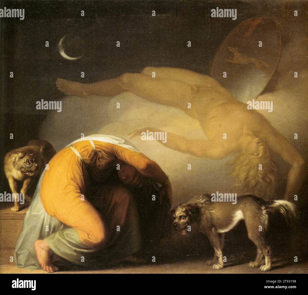 Il fantasma di Culmin appare a sua madre c. 1794 di Nicolai Abildgaard Foto Stock