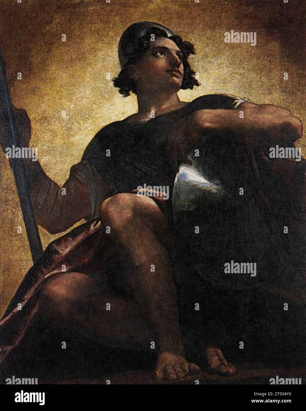 Uriel Standing in the Sun 1817 di Washington Allston Foto Stock