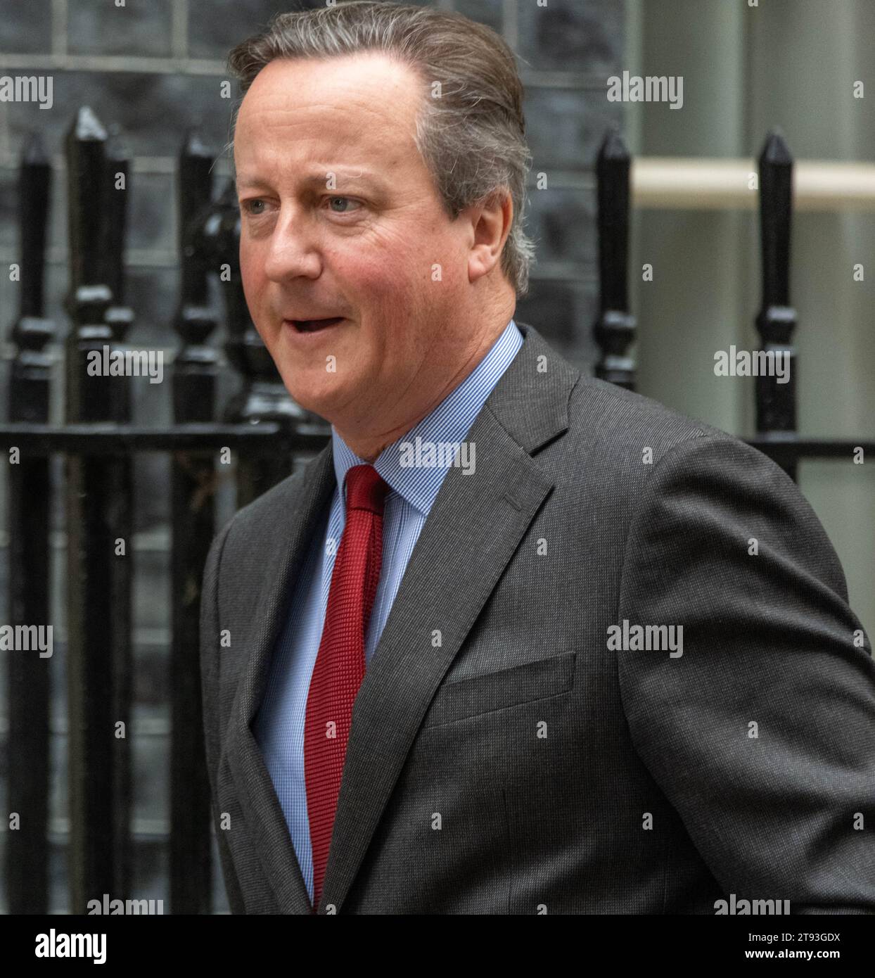 Londra, Regno Unito. 22 novembre 2023. David Cameron, Ministro degli Esteri, ad una riunione di gabinetto al 10 di Downing Street Londra. Crediti: Ian Davidson/Alamy Live News Foto Stock