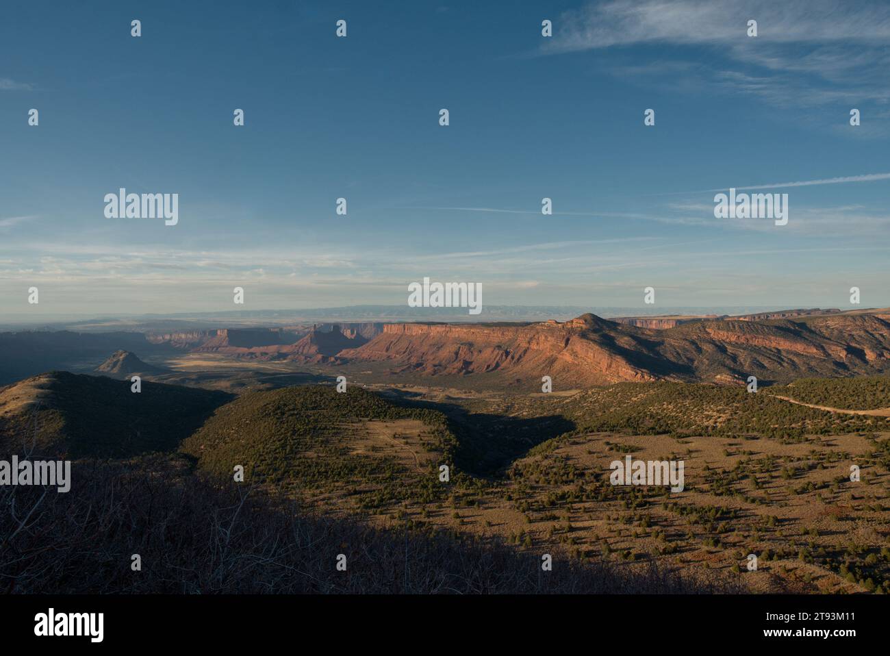 Una vista dei canyon vicino a Moab, Utah Foto Stock