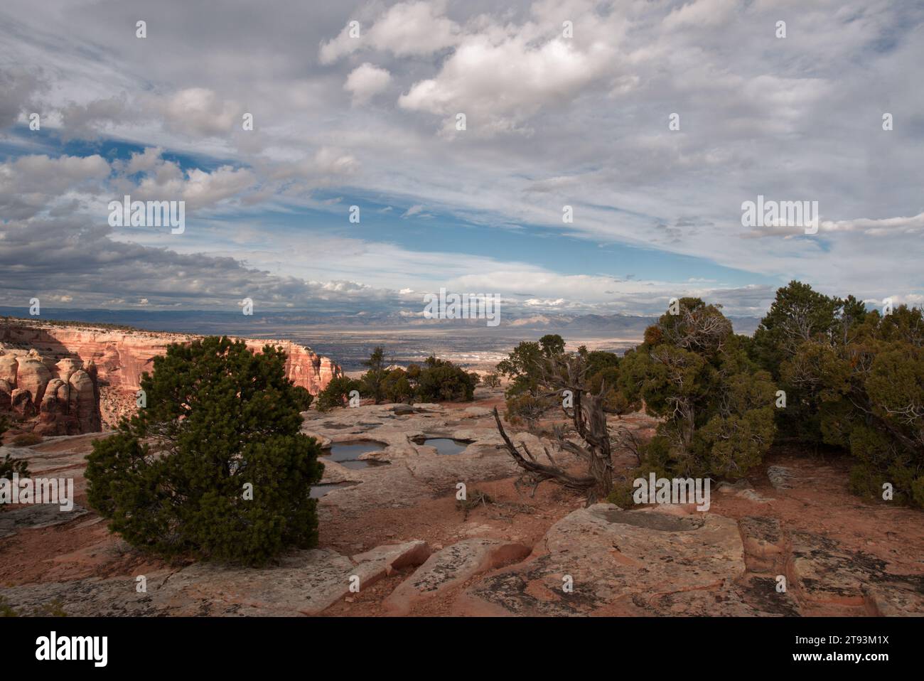 Vista dal Cold Shivers Point al Colorado National Monument Foto Stock