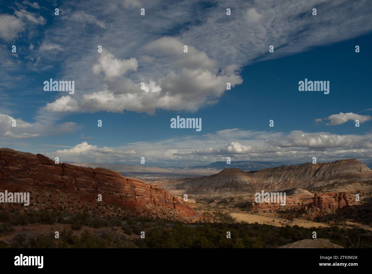Canyon e contorni al Colorado National Monument Foto Stock