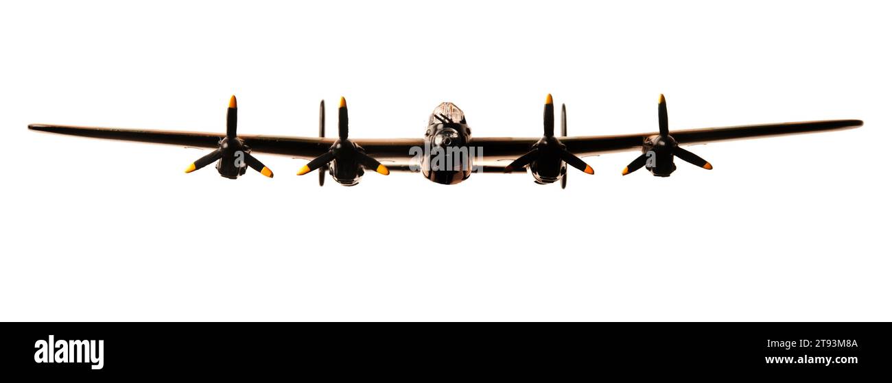 Bomber Giocattolo Aereo Vintage In Ghisa – Rosso E Giallo, Rhyne & Sons