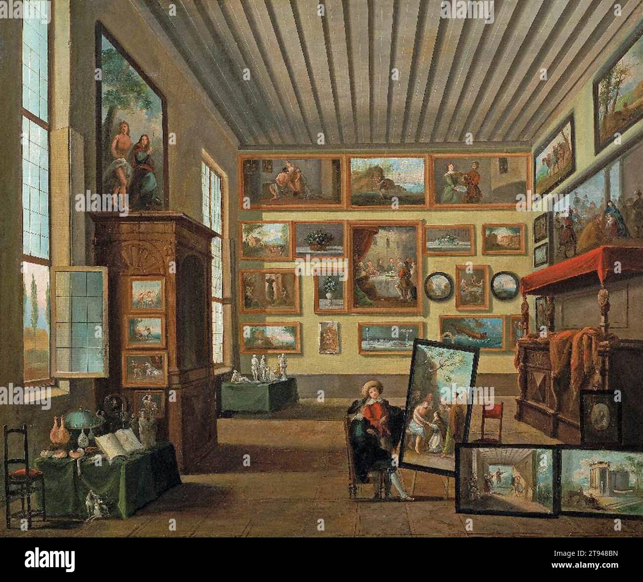 A Collector's Cabinet - di Giuseppe Bernardino Bison Foto Stock