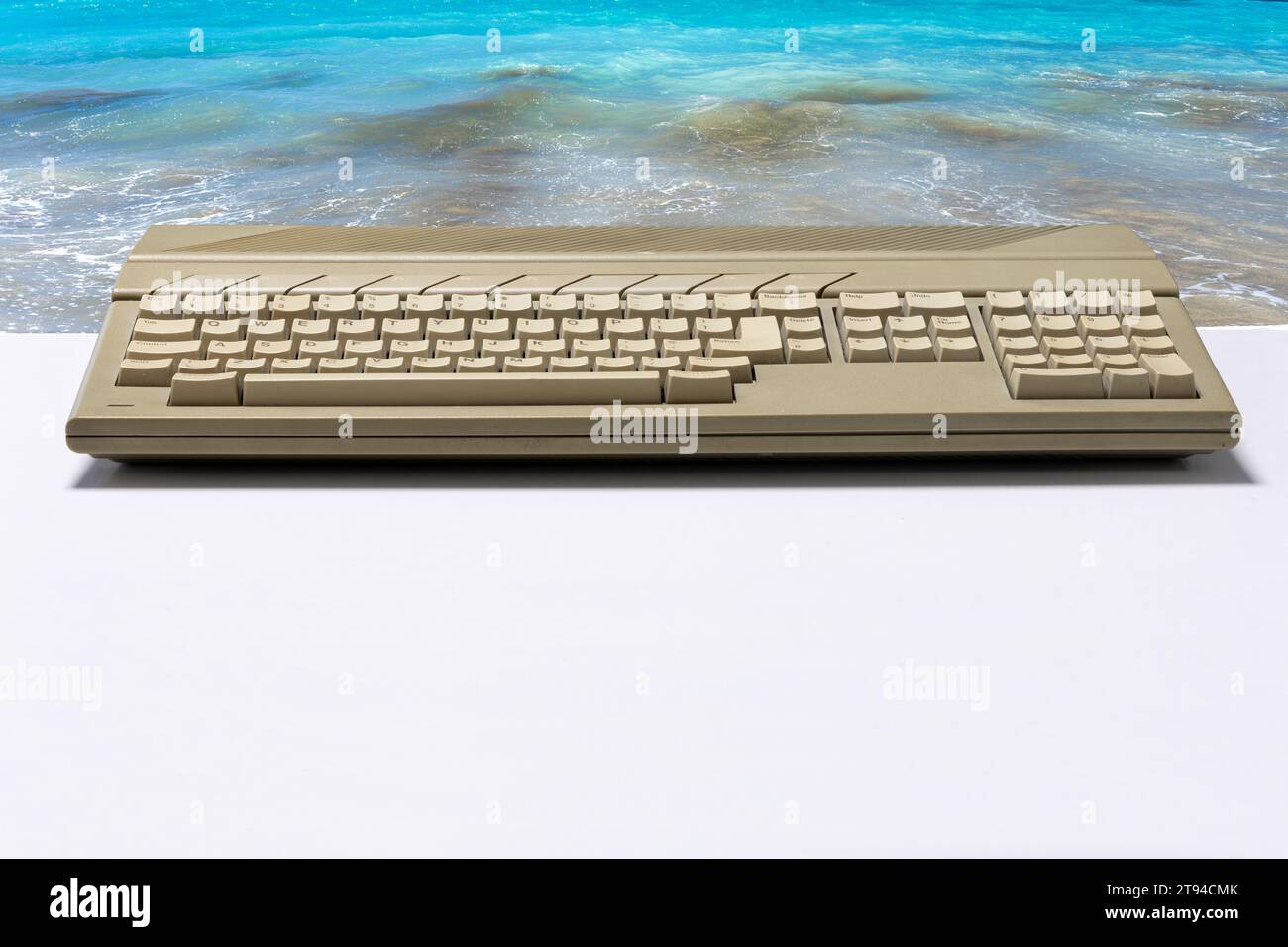 Computer degli anni '80 e '90, console di gioco a 16 bit Foto Stock