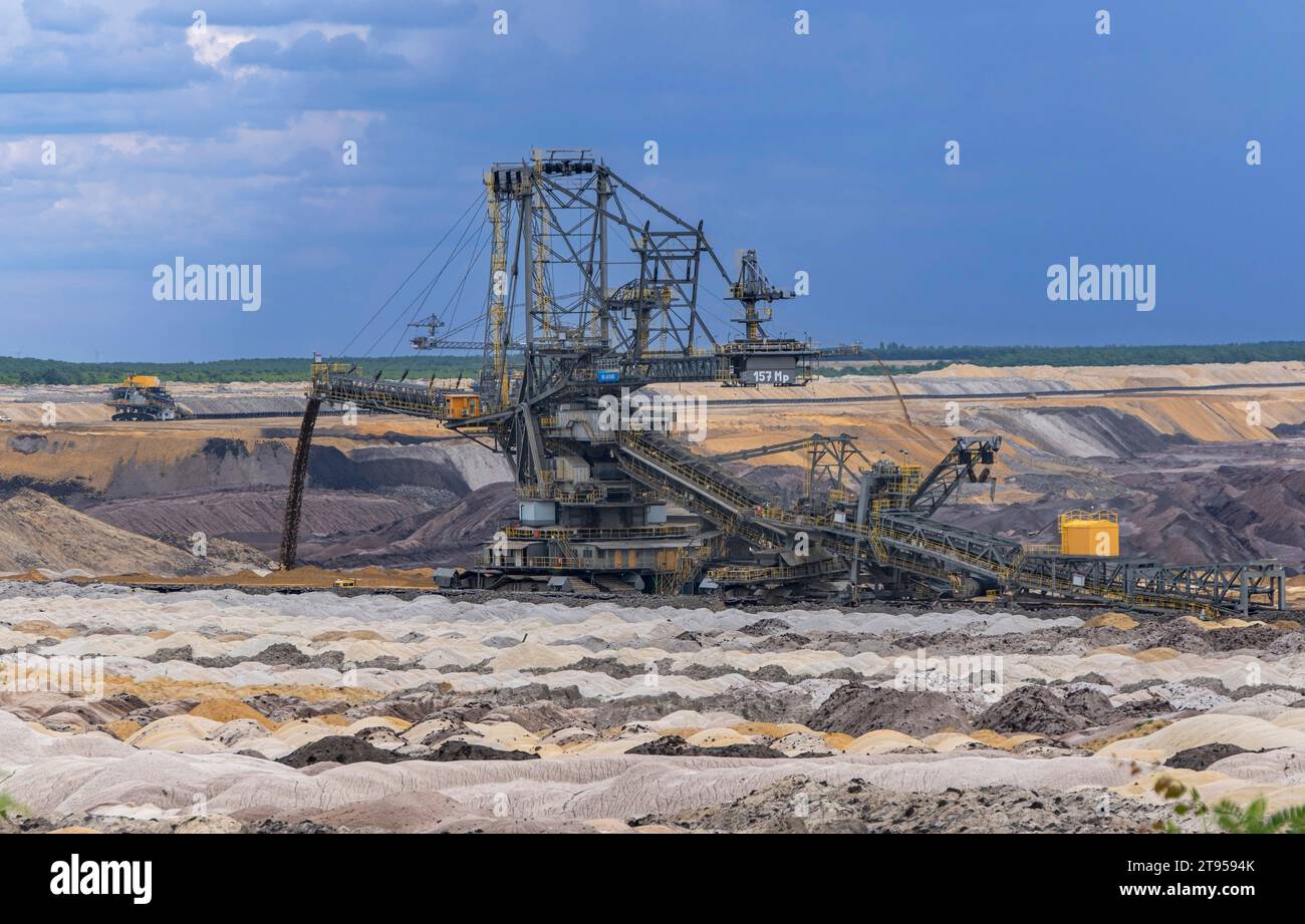 Spanditore 1105 A2Rs 15400 miniere di carbone Welzow-Sued der Lausitz energie Bergbau AG (LEAG), Germania, Sassonia, Niederlausitz, Welzow Foto Stock