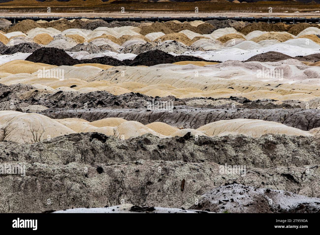 Miniere di carbone Welzow-Sued der Lausitz energie Bergbau AG (LEAG), Germania, Sassonia, Niederlausitz, Welzow Foto Stock