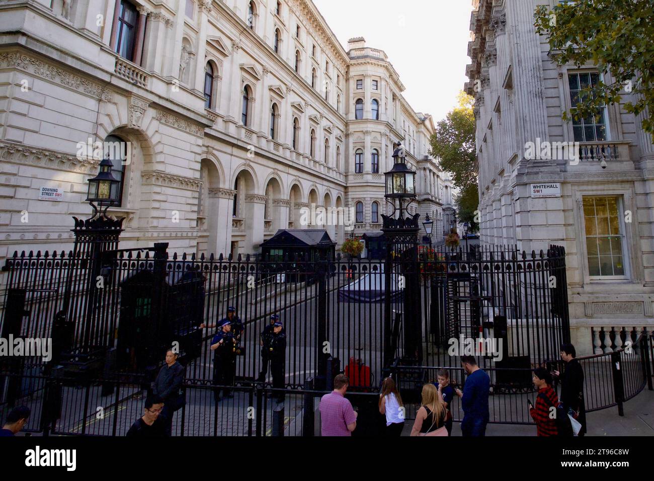 Downing Street, City of Westminster, Westminster, Londra. Foto Stock
