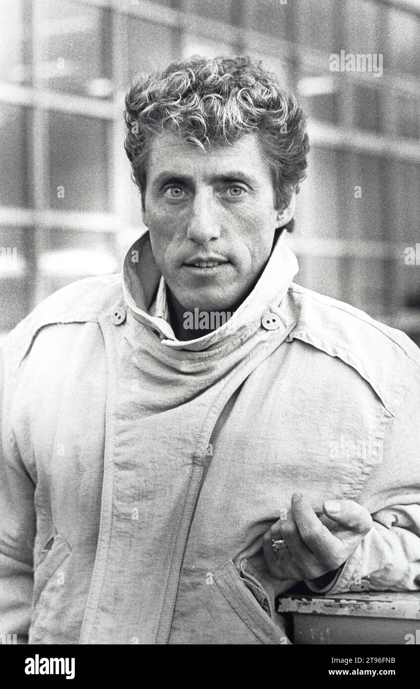 Portret van Roger Daltery, l'OMS, fotografato o aeroporto di Lussemburgo 1984 vvbvanbree foto Foto Stock