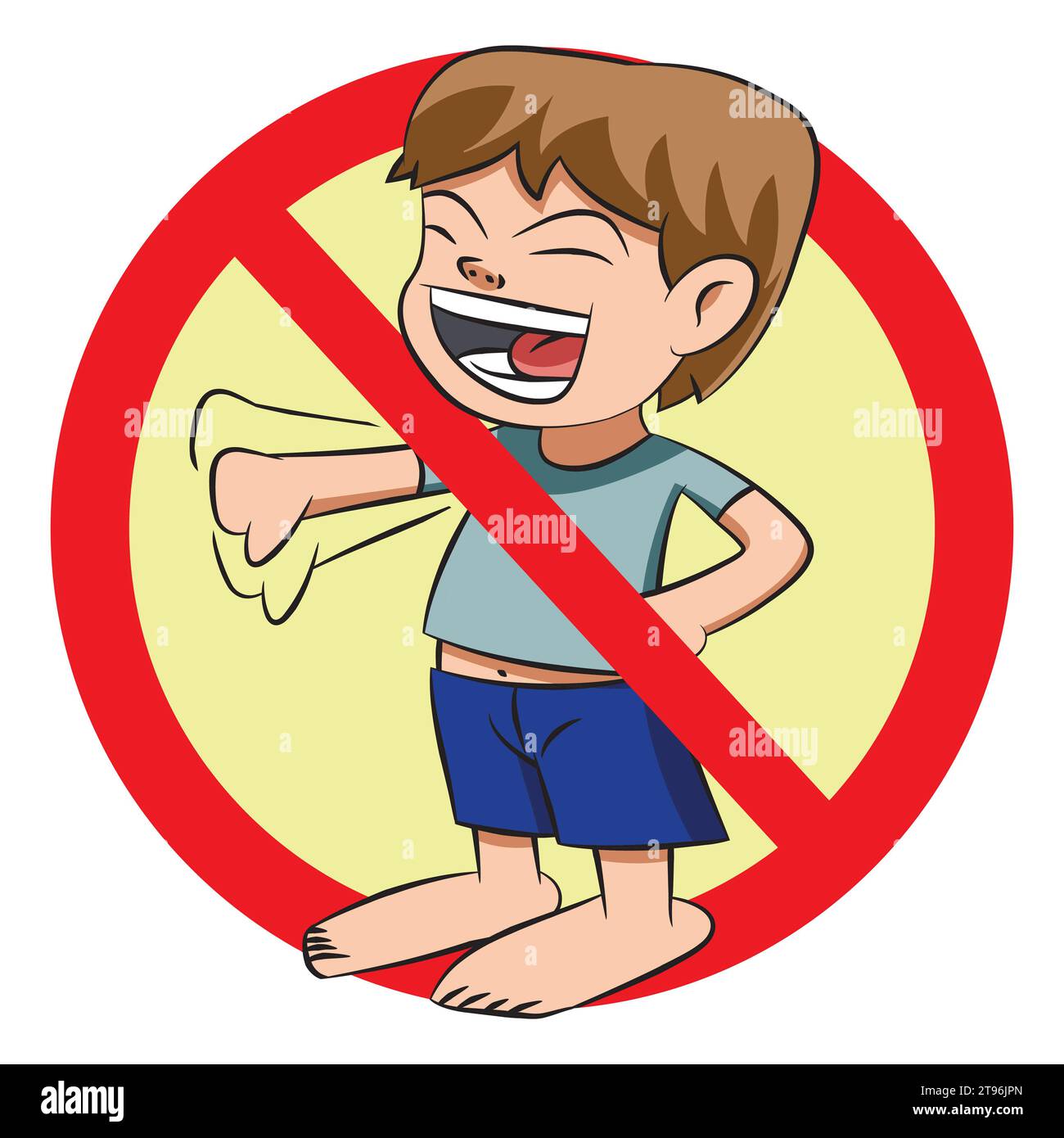 Smetti di fare il bullismo con i colori della mascotte. Foto Stock