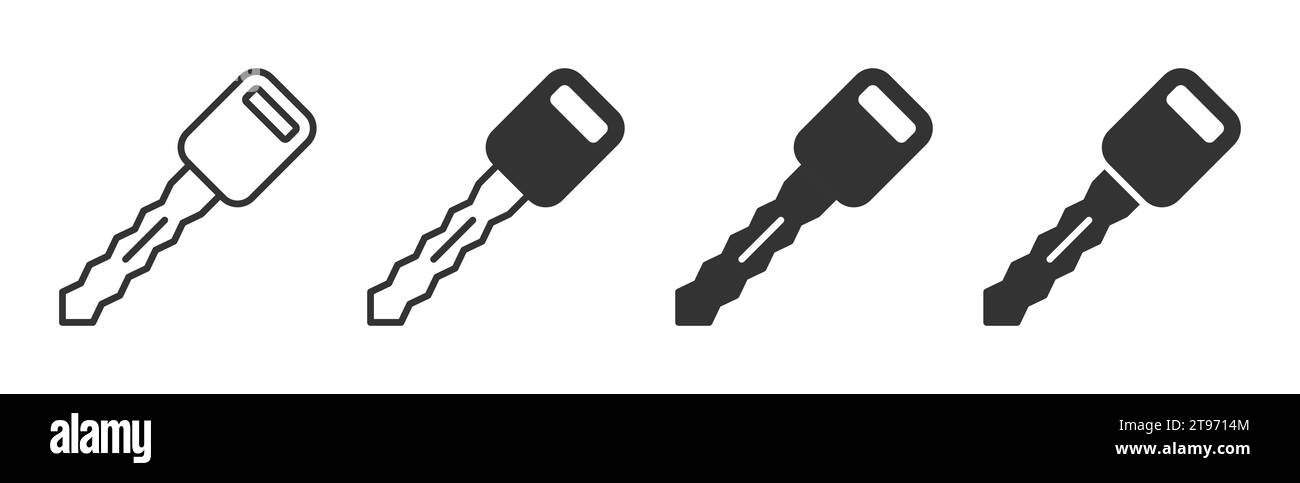 Icona delle chiavi della vettura. Illustrazione vettoriale Illustrazione Vettoriale