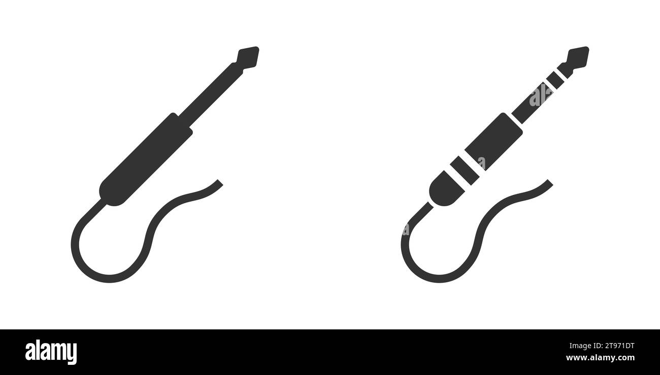 Icona della spina per chitarra. Illustrazione vettoriale Illustrazione Vettoriale