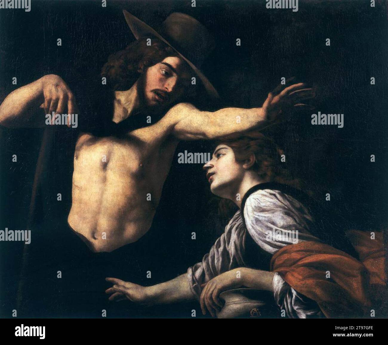 Noli me tangere c. 1620 di Giovanni Battista Caracciolo Foto Stock