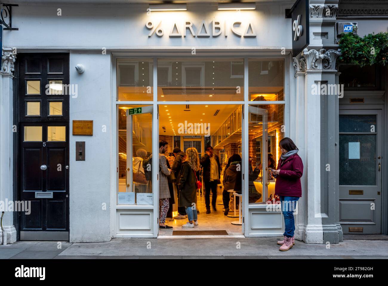 % Arabica Coffee Shop, King Street, Covent Garden, Londra, Regno Unito Foto Stock