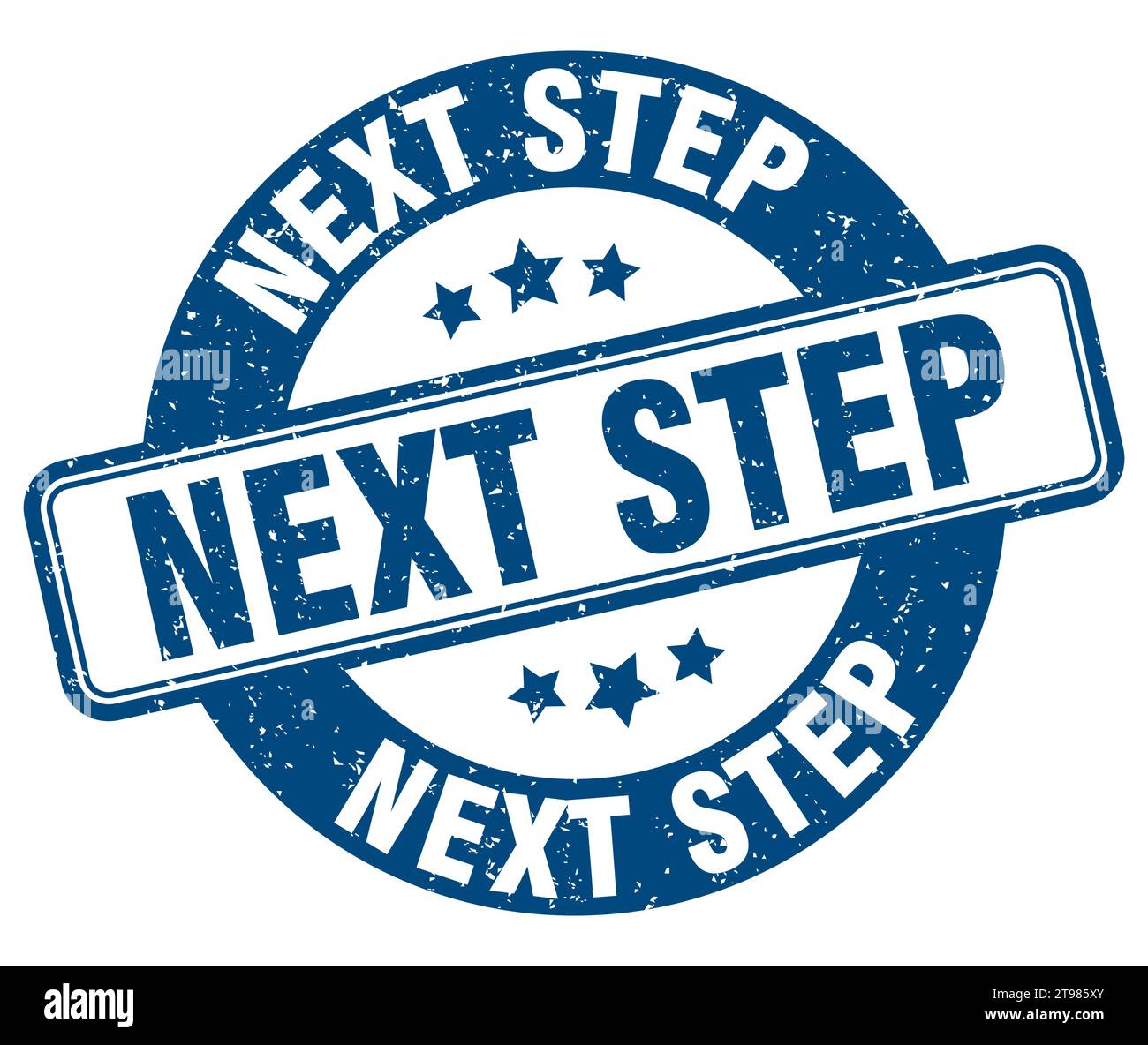 punto successivo timbro. punto successivo segno. punto rotondo etichetta grunge Illustrazione Vettoriale