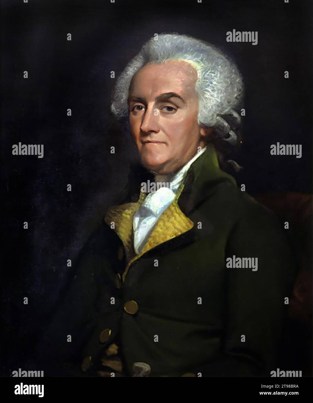 William Franklin. Ritratto del procuratore e politico americano, William Franklin (1730-1813), attribuito a Mather Brown, olio su tela, c. 1790 Foto Stock
