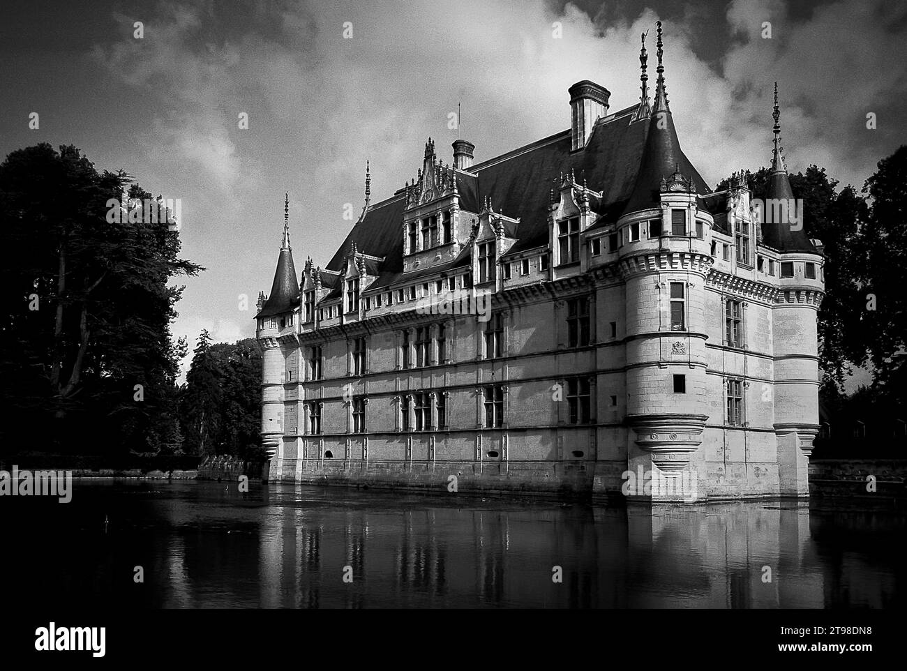 Francia, Loira: Il castello di Azay le Rideau Foto Stock