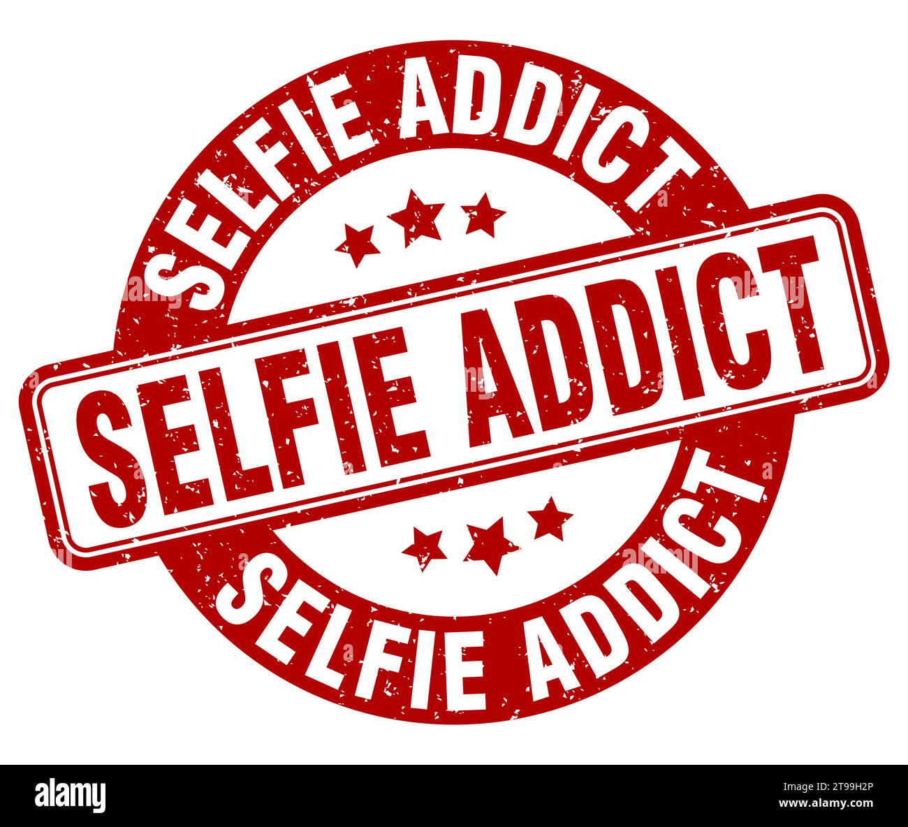 firma del dipendente selfie. segno del dipendente selfie. etichetta rotonda grunge Illustrazione Vettoriale