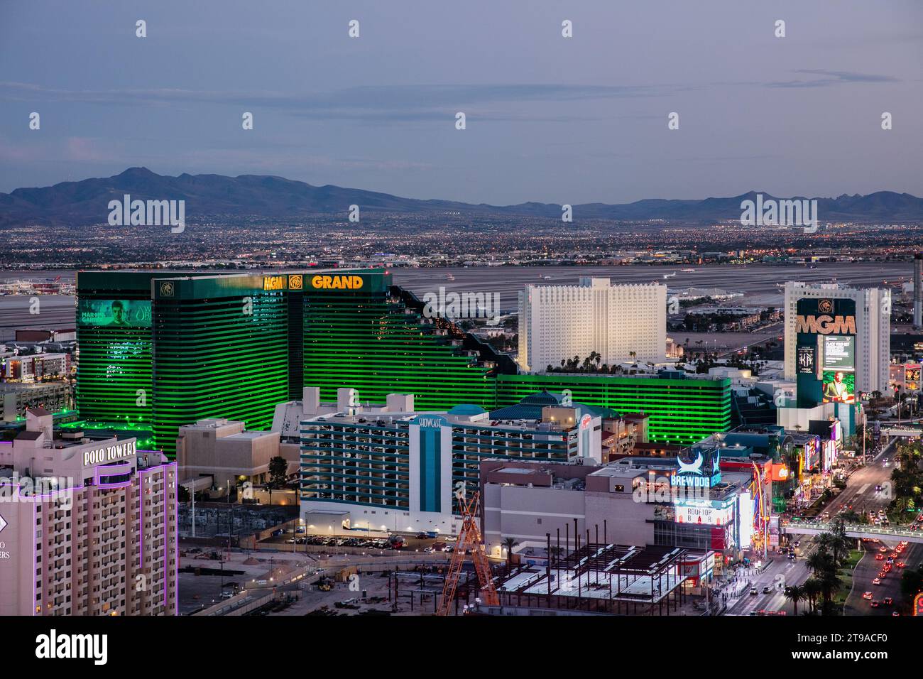 Las Vegas, la Strip di notte Foto Stock