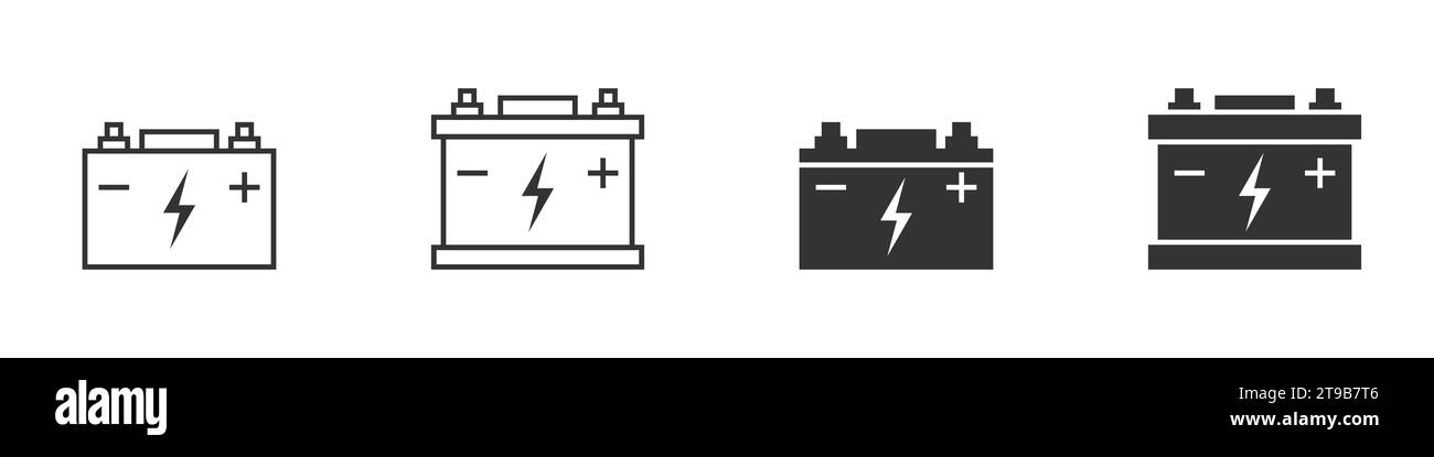 Сar icona della batteria. Illustrazione vettoriale Illustrazione Vettoriale