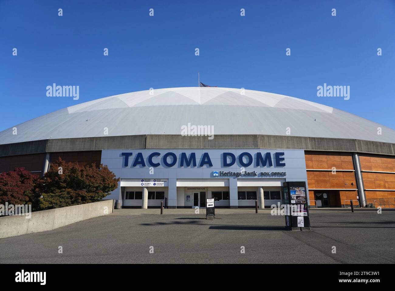 Il Tacoma Dome, venerdì 27 ottobre 2023, a Tacoma, lavaggio Foto Stock