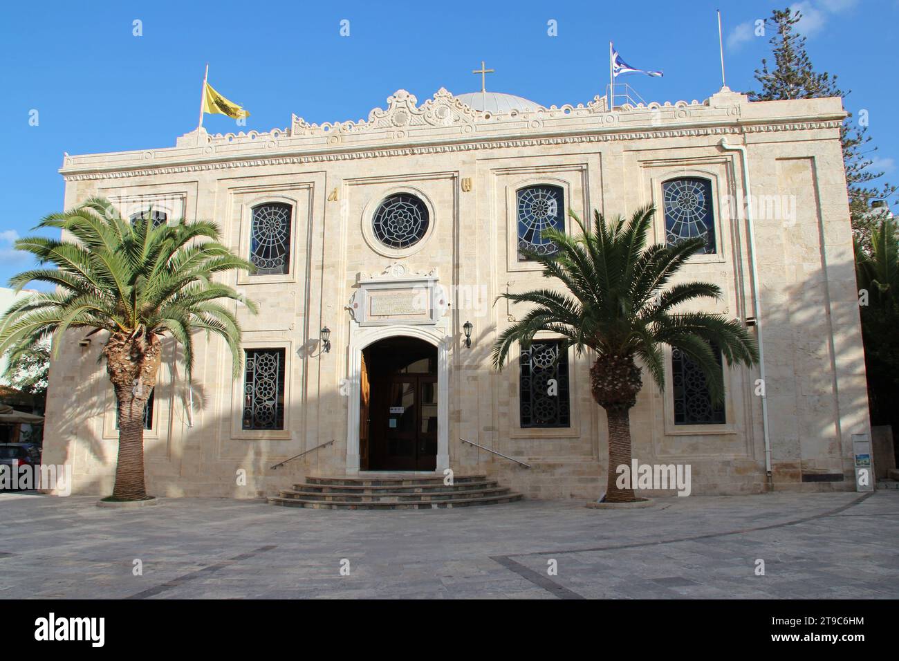 chiesa ortodossa (agios titos) a heraklion a creta in grecia Foto Stock