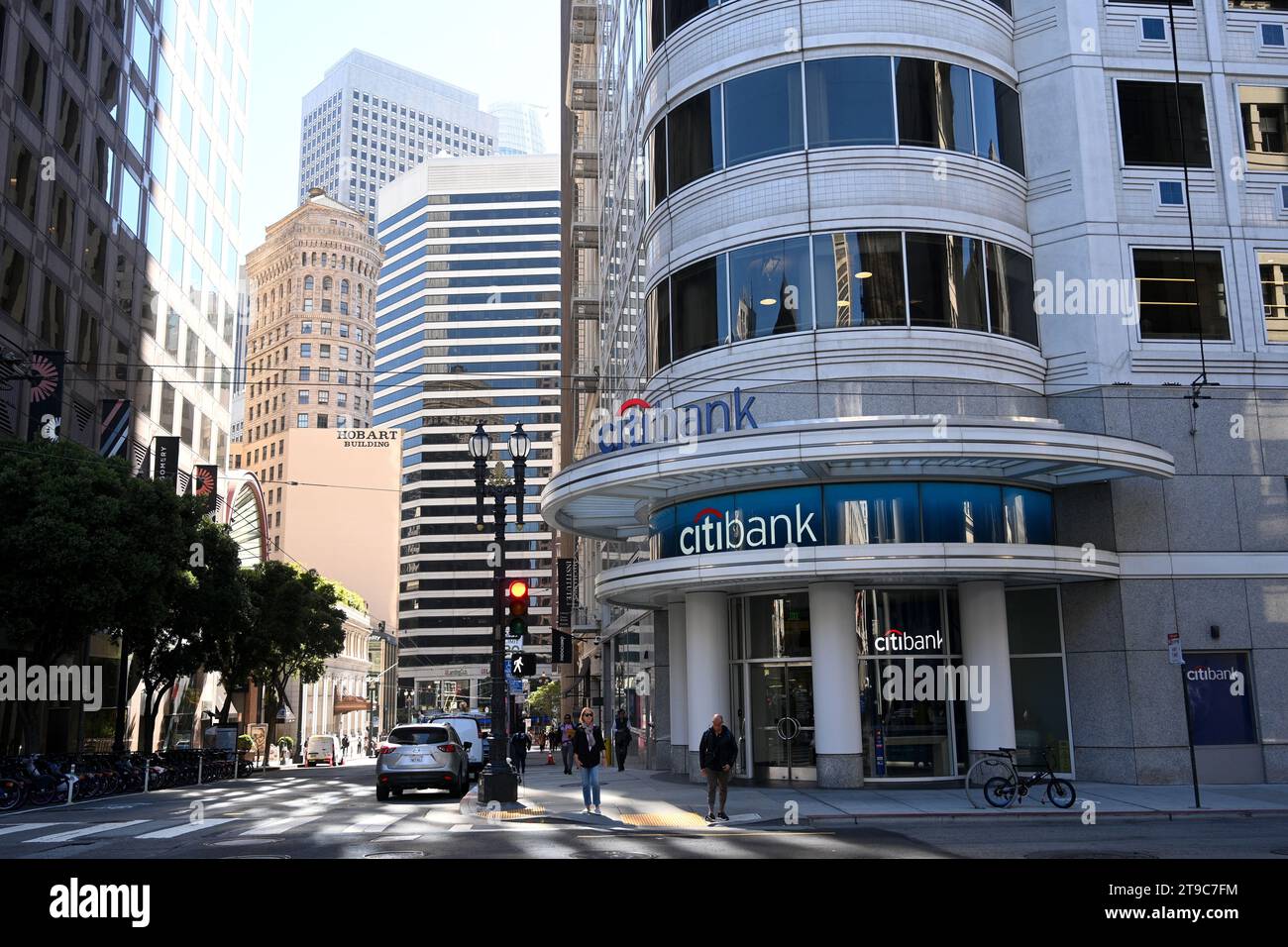 San Francisco, CA, USA - 25 luglio 2023: Una Citibank nel centro di San Francisco. Foto Stock