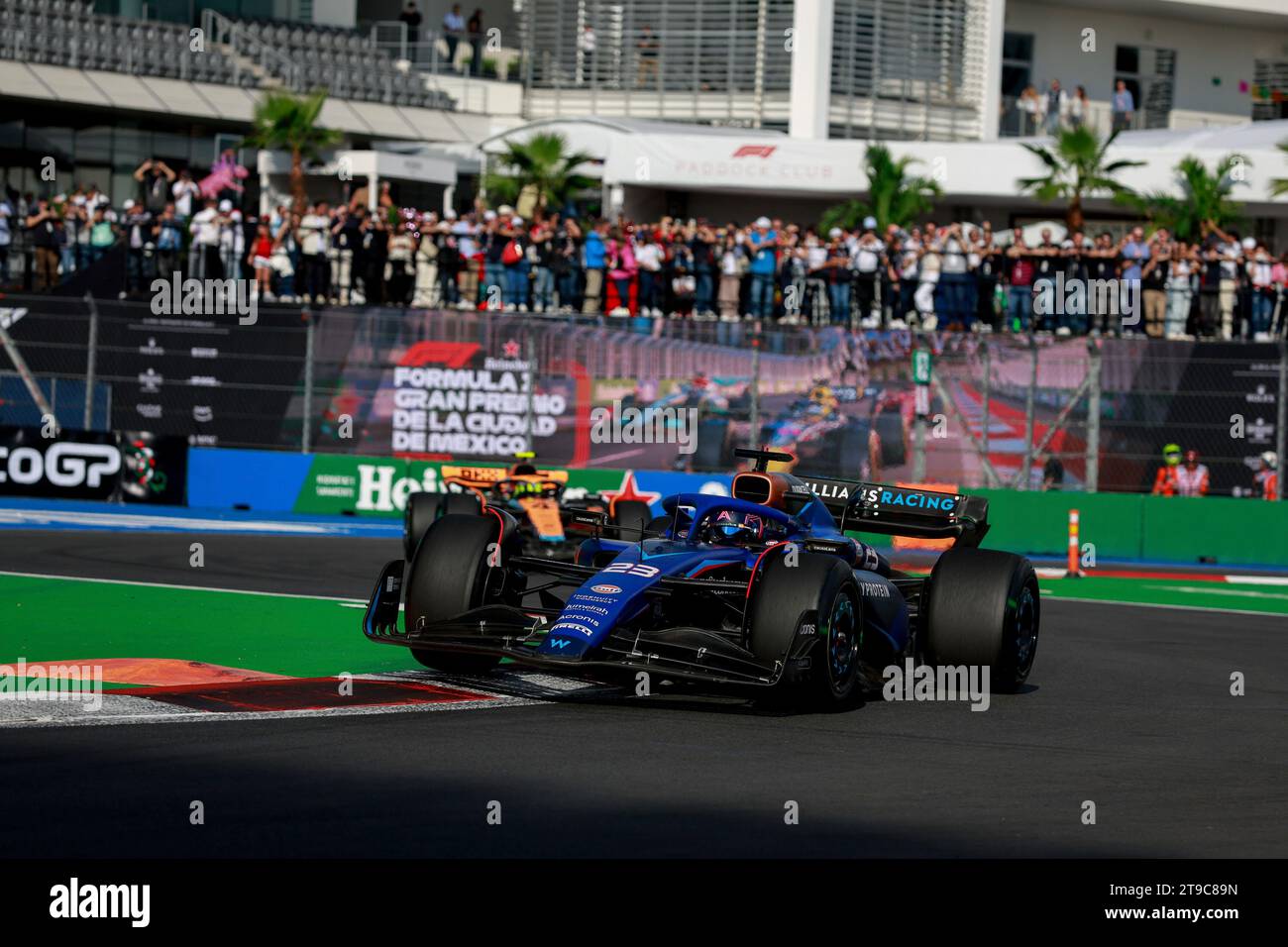 #23 Alexander Albon (THA, Williams Racing), Gran Premio di F1 del Messico all'autodromo Hermanos Rodriguez il 27 ottobre 2023 a città del Messico, Messico. (Foto di HOCH ZWEI) Foto Stock