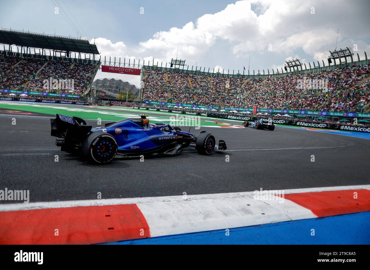 #2 Logan Sargeant (USA, Williams Racing), Gran Premio di F1 del Messico all'autodromo Hermanos Rodriguez il 27 ottobre 2023 a città del Messico, Messico. (Foto di HOCH ZWEI) Foto Stock