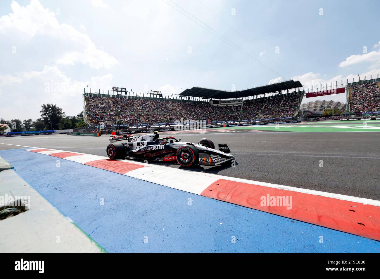 #41 Isack Hadjar (fra, Scuderia AlphaTauri), Gran Premio di F1 del Messico all'autodromo Hermanos Rodriguez il 27 ottobre 2023 a città del Messico, Messico. (Foto di HOCH ZWEI) Foto Stock