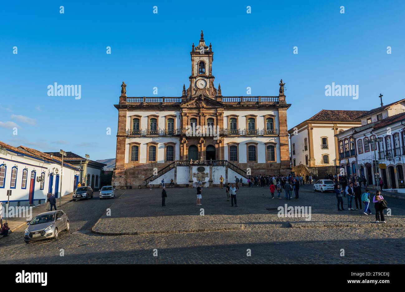 La storica città di Ouro Preto, Minas Gerais, Brasile Foto Stock