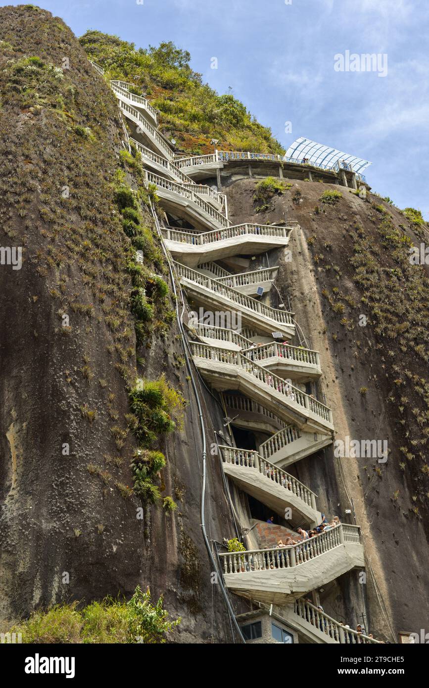 Visita della città di Guatapé in Colombia Foto Stock