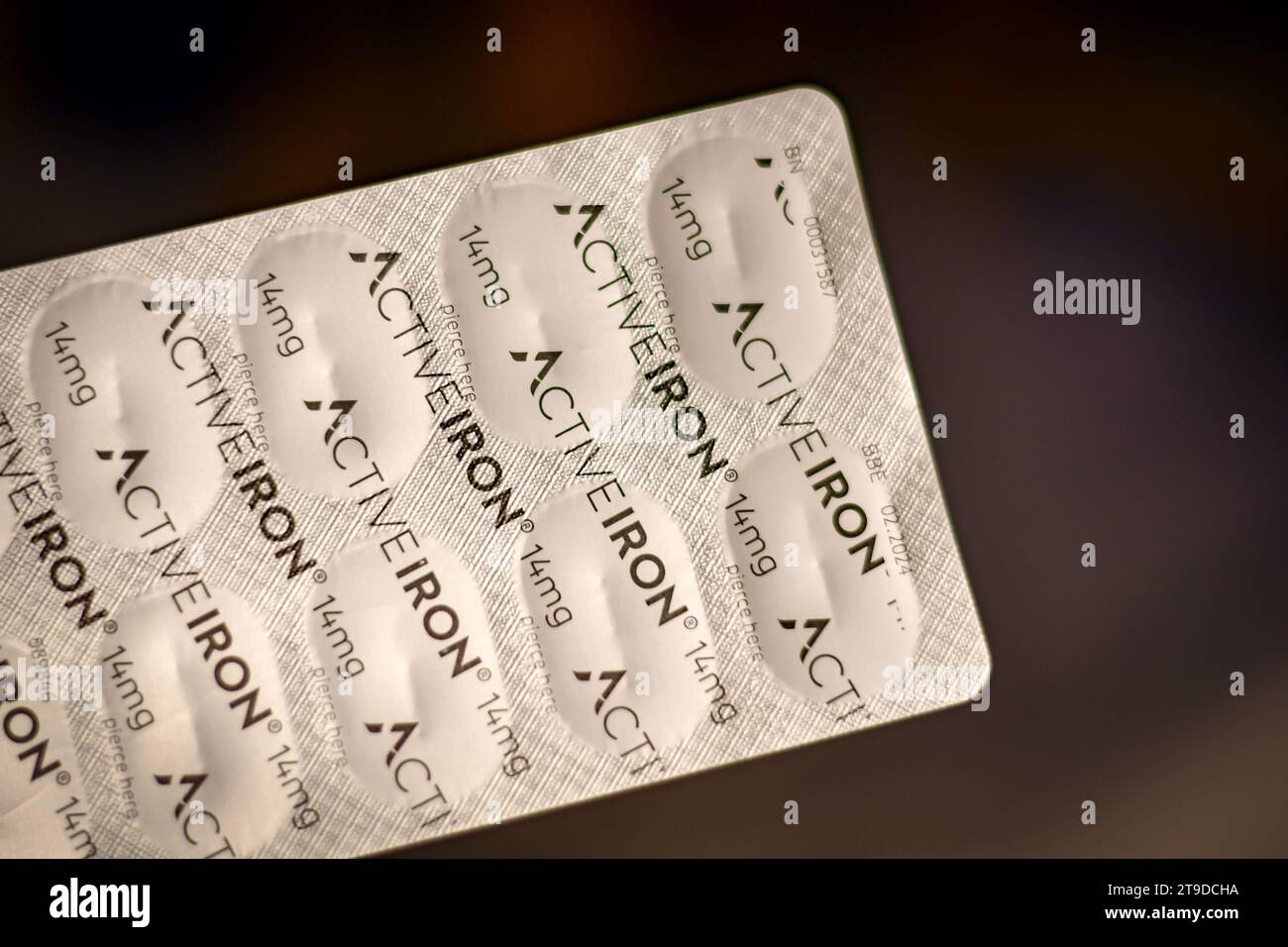 Compresse di amlodipina per la pressione sanguigna Foto Stock