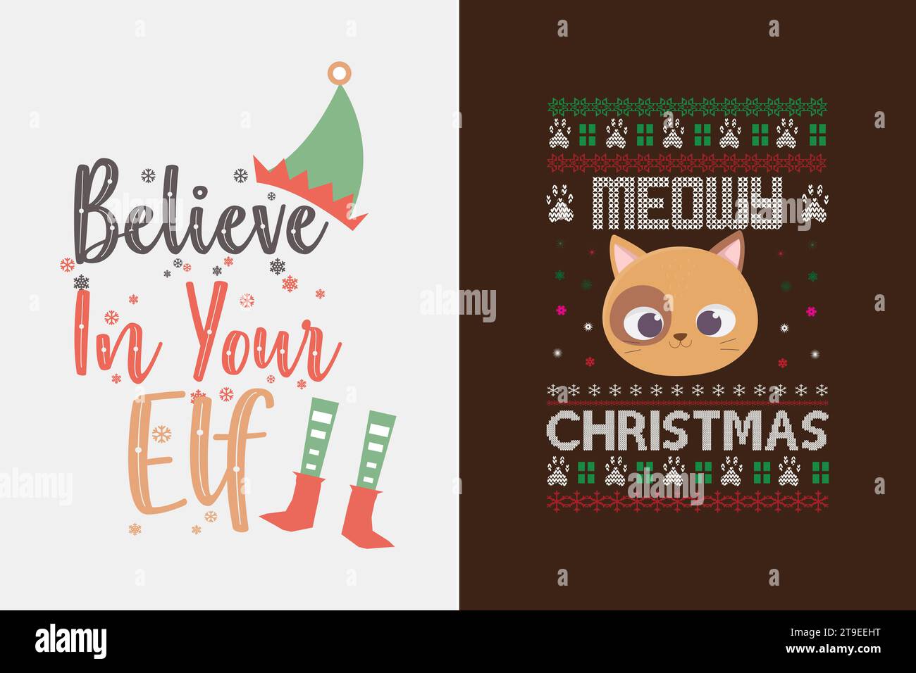 T-shirt Christmas Funy Design Illustrazione Vettoriale