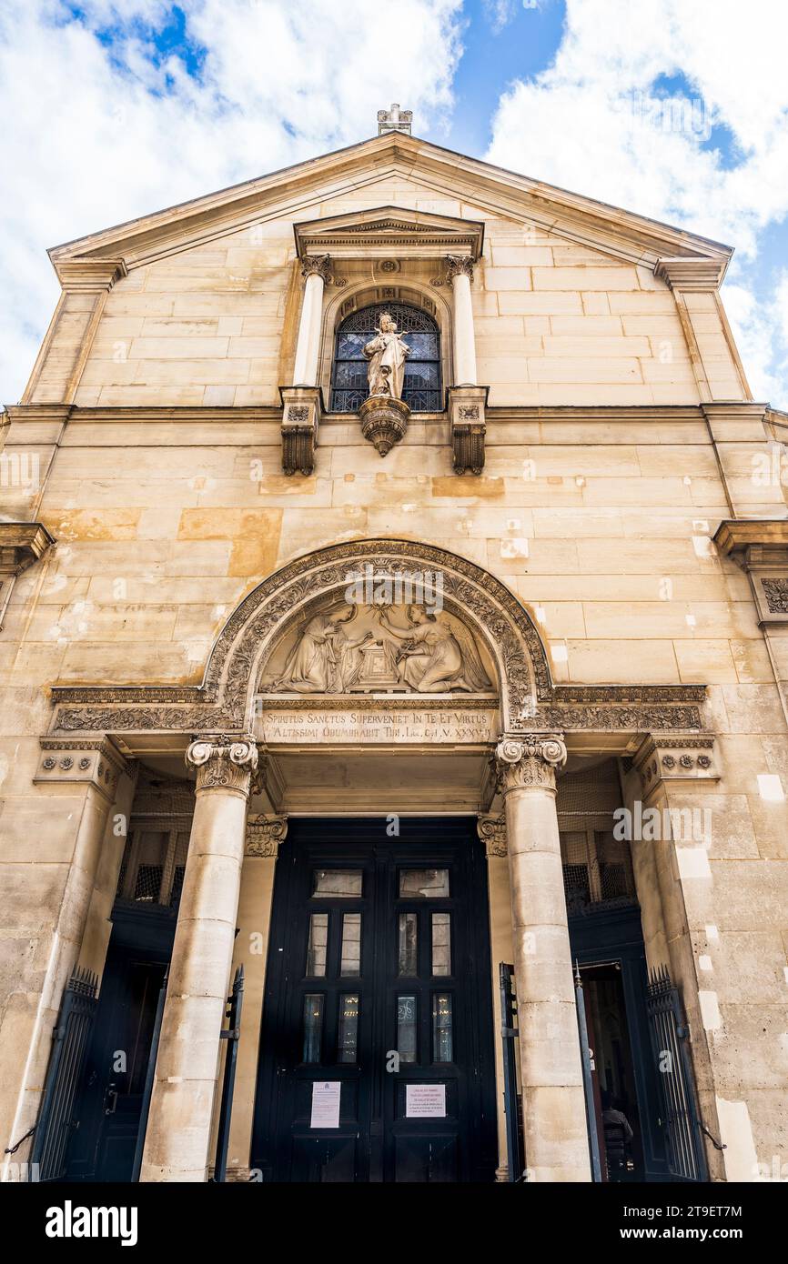 Chiesa di Notre Dame de Grâce de Passy, costruita nel XVII secolo, in rue de l'Annonciation, XVI arrondissement, Parigi, Francia. Foto Stock