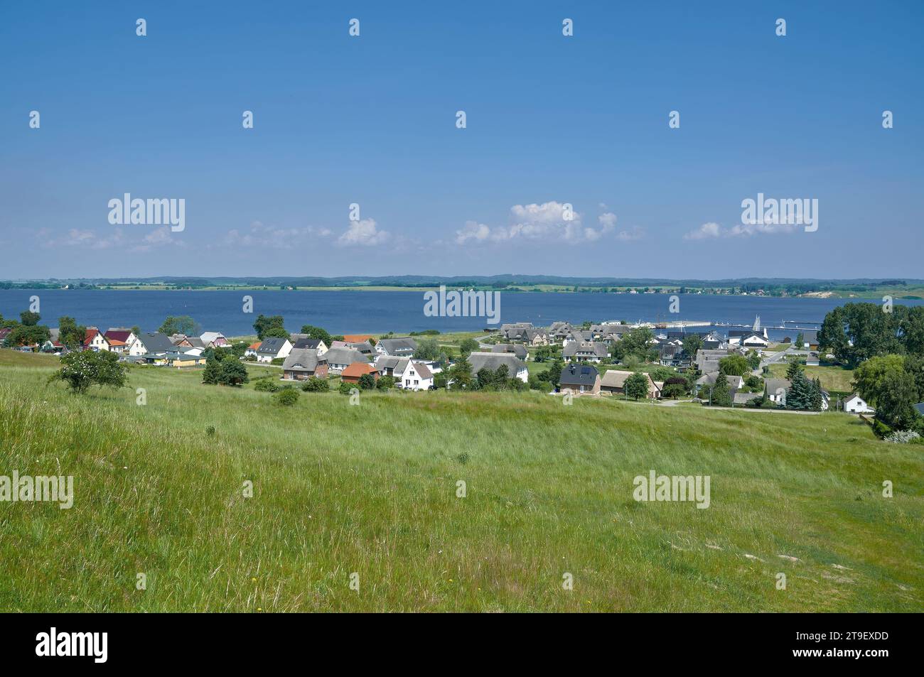 Villaggio di Gager, Ruegen, Mar baltico, Meclemburgo, Pomerania occidentale, Germania Foto Stock