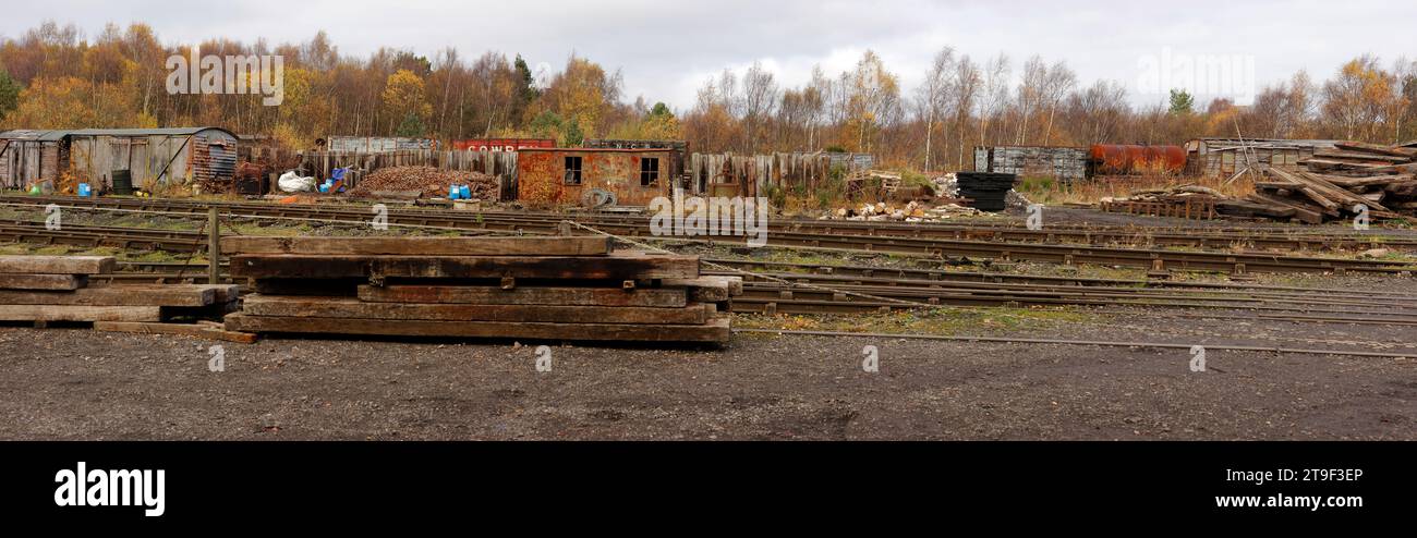 Tanfield Railway - la ferrovia più antica del mondo - Marley Hill Engine Shed Foto Stock