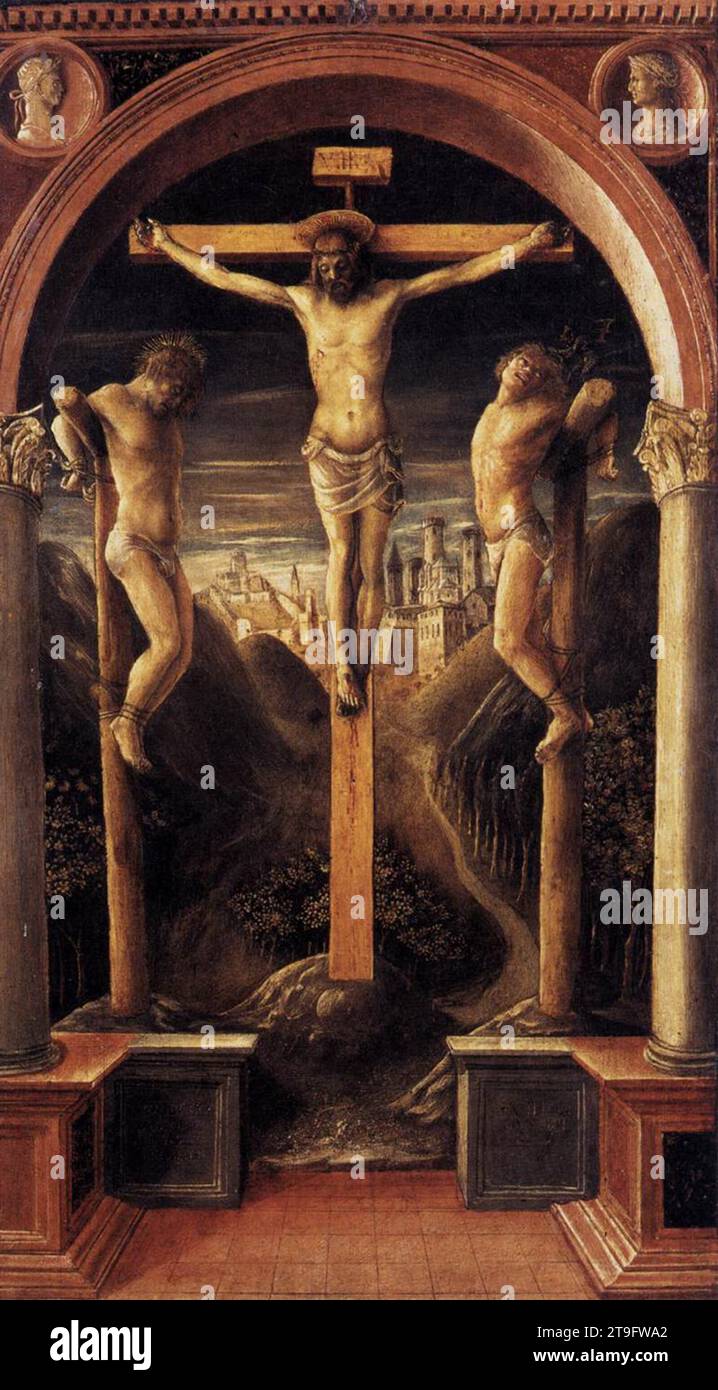 Crocifissione 1456 di Vincenzo Foppa Foto Stock
