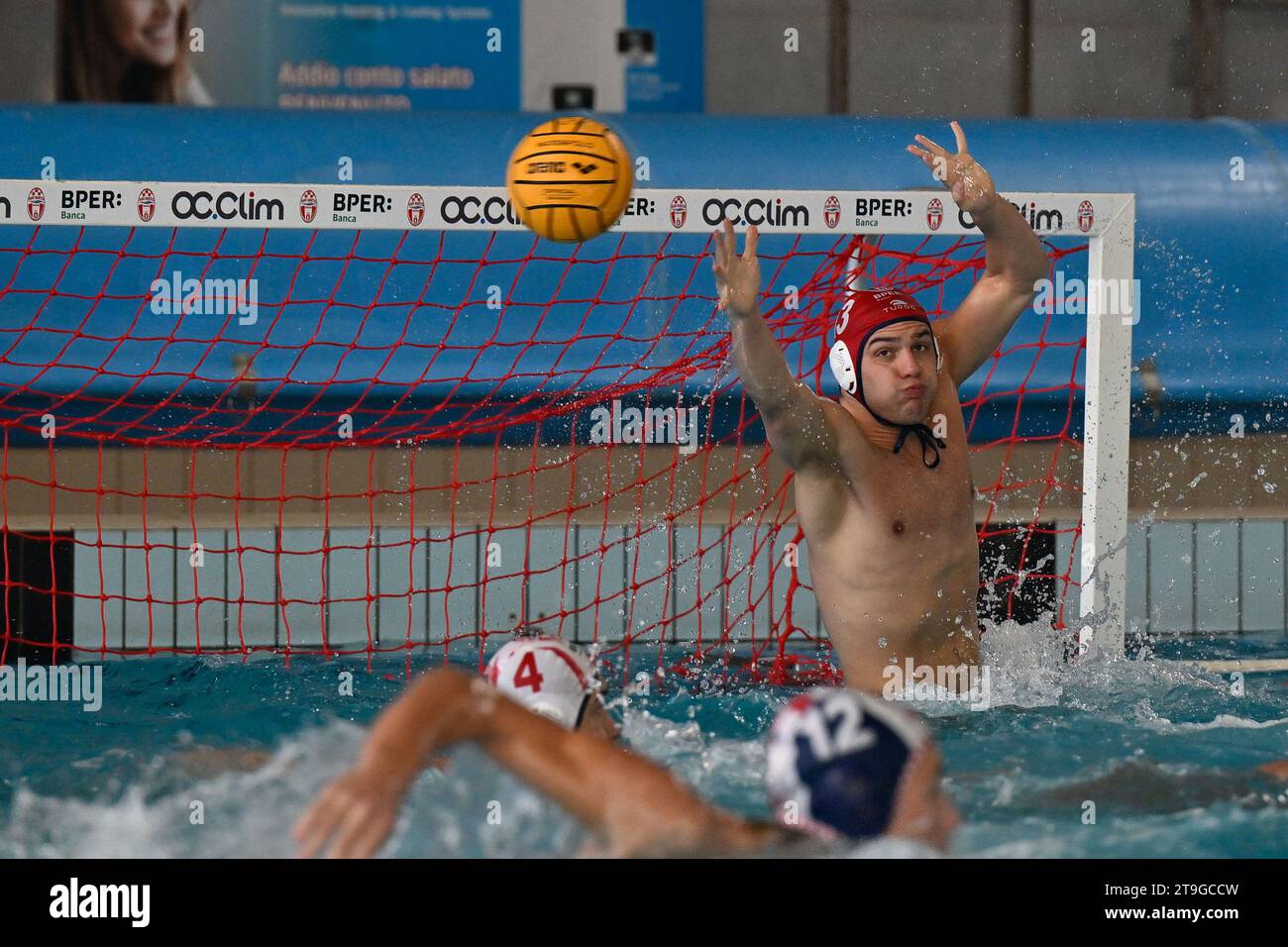 Savona, Italia. 25 novembre 2023. Da Rold Nicolo' (Savona) durante RN Savona vs Iren Genova Quinto, Waterpolo Italian serie A Match a Savona, Italia, novembre 25 2023 crediti: Agenzia fotografica indipendente/Alamy Live News Foto Stock