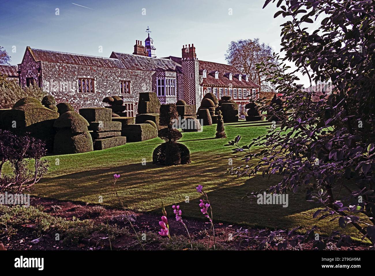 Hall Place in autunno, Bexley, Kent, Inghilterra Foto Stock