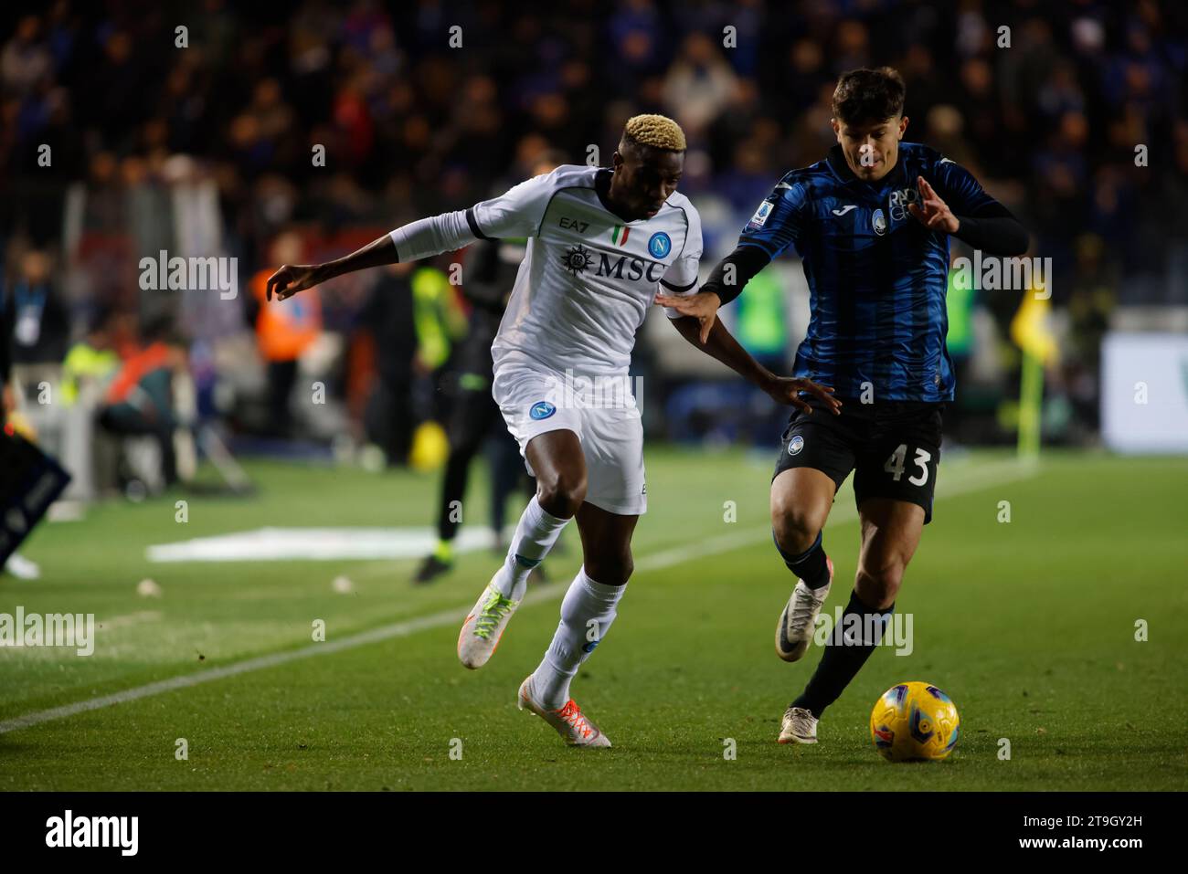 Bergamo, Italia. 25 novembre 2023. Atalanta BC / SIC Napoli, Gewiss Stadium Credit: Nderim Kaceli/Alamy Live News Foto Stock
