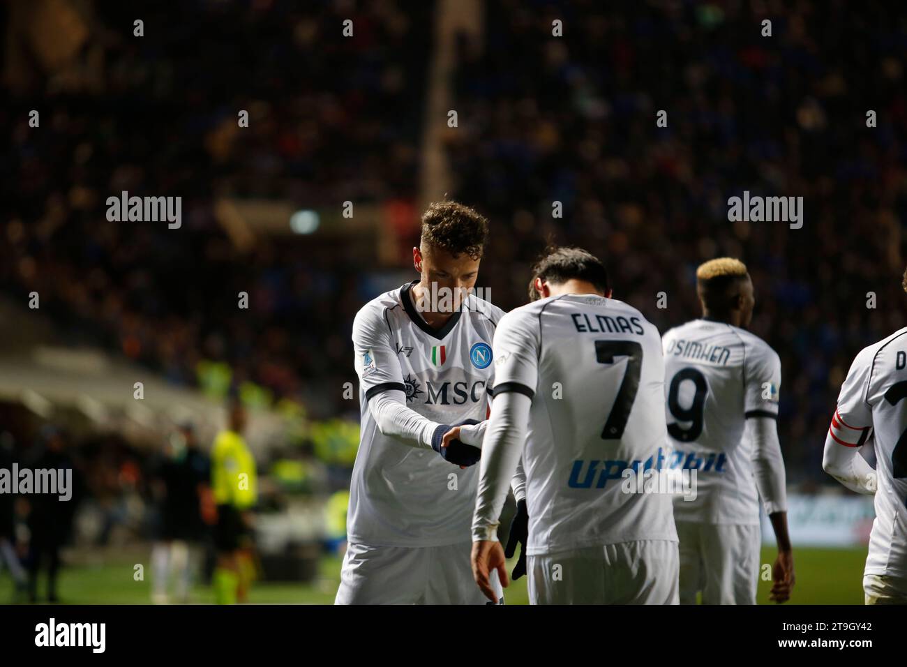 Bergamo, Italia. 25 novembre 2023. Atalanta BC / SIC Napoli, Gewiss Stadium Credit: Nderim Kaceli/Alamy Live News Foto Stock