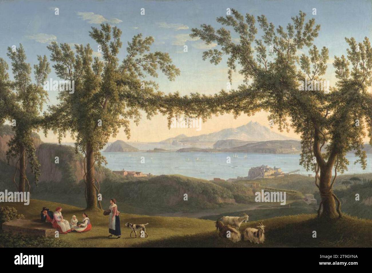 Paesaggio con figure 1793 di Jacob Philipp Hackert Foto Stock