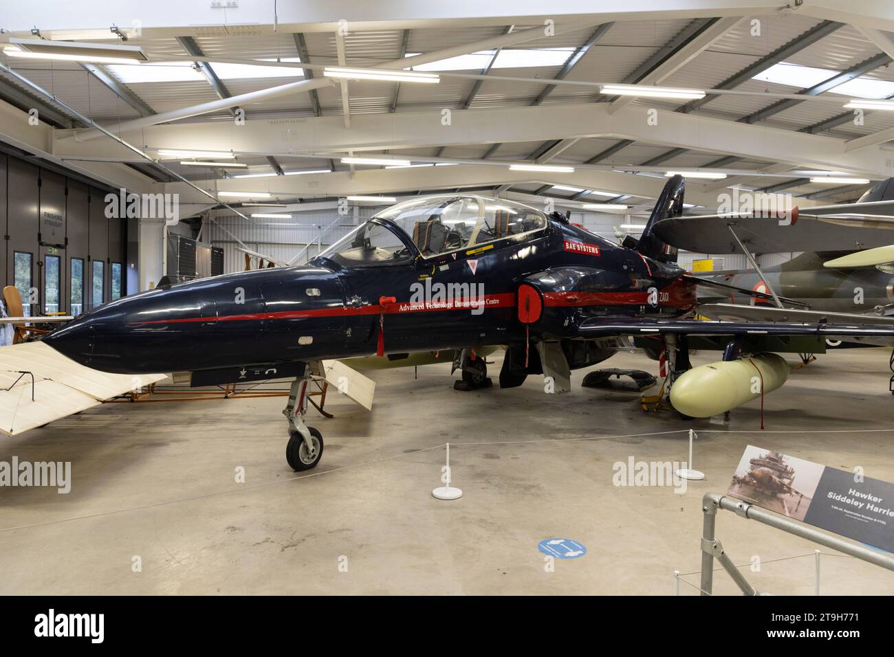 Hawker Siddeley Hawk Aircraft al Brooklands Museum, Weybridge, Surrey, Regno Unito Foto Stock