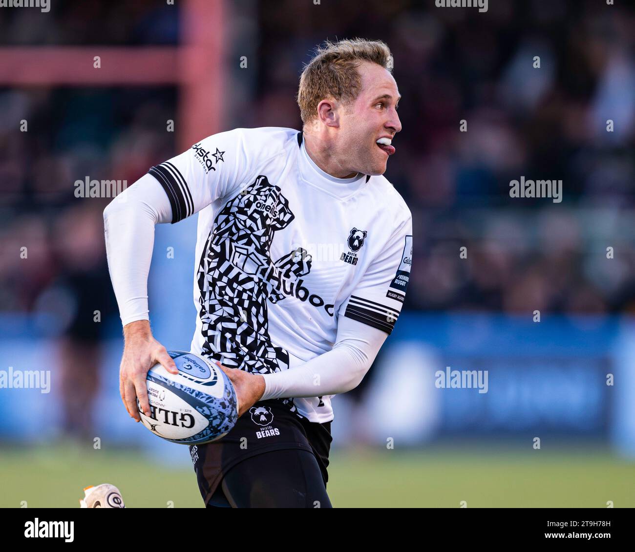 LONDRA, REGNO UNITO. 25 novembre 2023. Harry Randall dei Bristol Bears in azione durante Saracens vs Bristol Bears - Gallagher Premiership Rugby R allo Stonex Stadium sabato 25 novembre 2023. LONDRA INGHILTERRA. Crediti: Taka G Wu/Alamy Live News Foto Stock