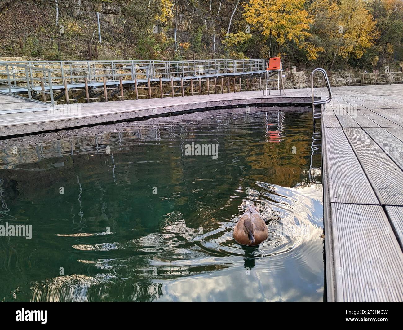 Piscina Zakrzowek vicino alla città di Cracovia, o le cosiddette Maldive polacche, Polonia, Europa-cava di Zakrzowek Foto Stock