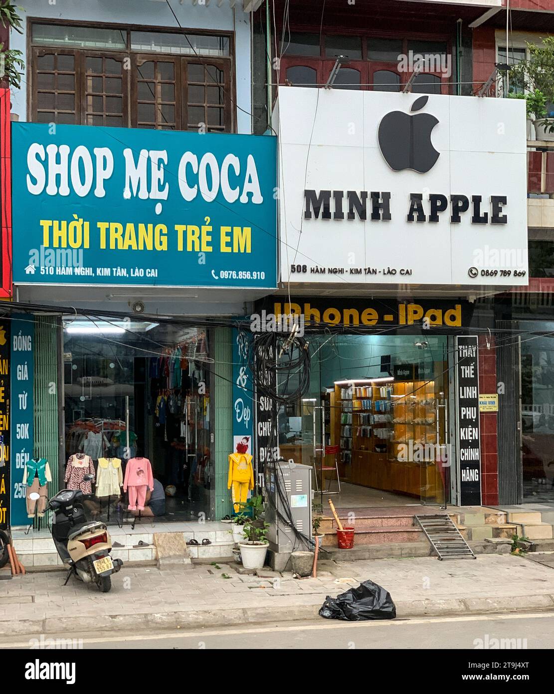 Lao Cai, Vietnam. Apple Store. Foto Stock