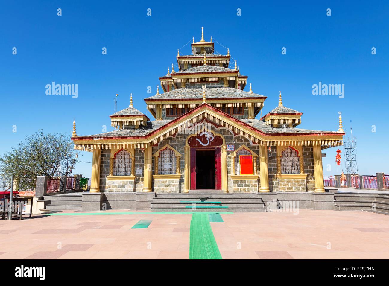 Tempio Surkanda devi a Saklana, Mussourie uttarakhand, India Foto Stock